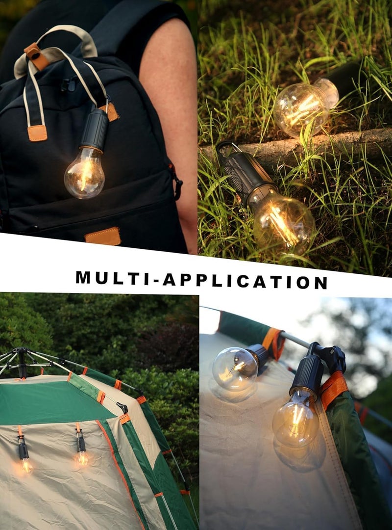 DesiDiya® Rechargeable Camping Lights Waterproof LED Bulb Tent Lights with USB Cable 3 Modes Hanging Camping Lantern, Hanging Lamp for Hiking, Emergency, Camping, Household, Car Repairing (Pack of 6) - Image 3