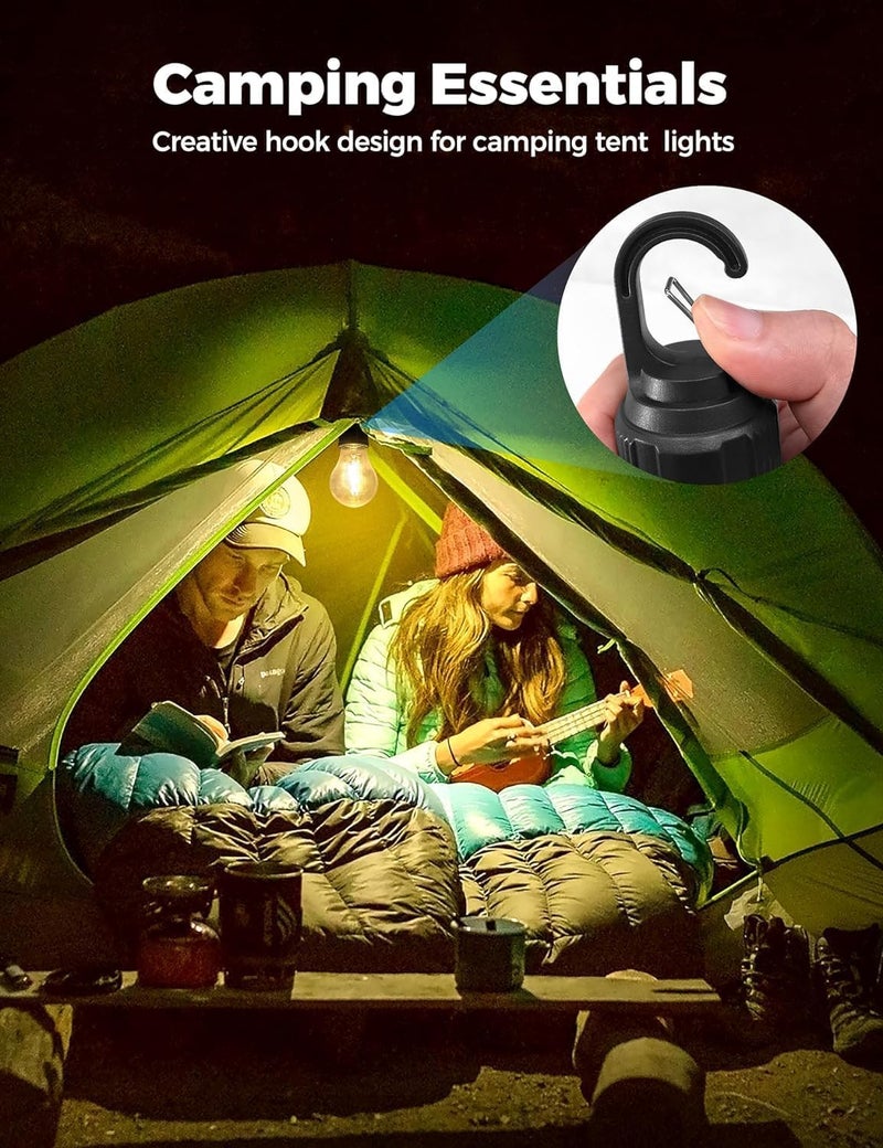 DesiDiya® Rechargeable Camping Lights Waterproof LED Bulb Tent Lights with USB Cable 3 Modes Hanging Camping Lantern, Hanging Lamp for Hiking, Emergency, Camping, Household, Car Repairing (Pack of 6) - Image 5