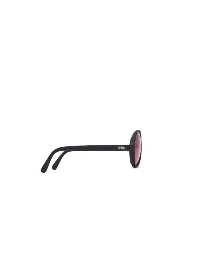 Lee Cooper Polarized Sunglasses Black Frame Green Mirror Mirror Lens 55mm  - LCK103C01