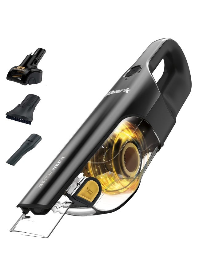 Shark مكنسة شارب الترا سايكلون برو بلس اللاسلكية القوية لشفط الأوساخ للحيوانات الأليفة، مكنسة يدوية للسيارة والمنزل مع فرشاة طاقة وأداة شقوق وفرشاة تنظيف، وعاء غبار XL، أسود CH951 - Image 1