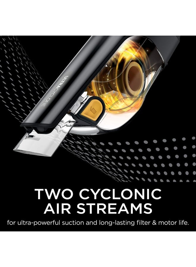 Shark مكنسة شارب الترا سايكلون برو بلس اللاسلكية القوية لشفط الأوساخ للحيوانات الأليفة، مكنسة يدوية للسيارة والمنزل مع فرشاة طاقة وأداة شقوق وفرشاة تنظيف، وعاء غبار XL، أسود CH951 - Image 3
