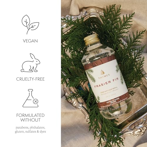 Thymes Reed Diffuser Oil Refill - Diffuser Oils Scents for Home Refill - Use for Reed Stick Room Air Fresheners (Frasier Fir, 7.75 fl oz) - Image 5