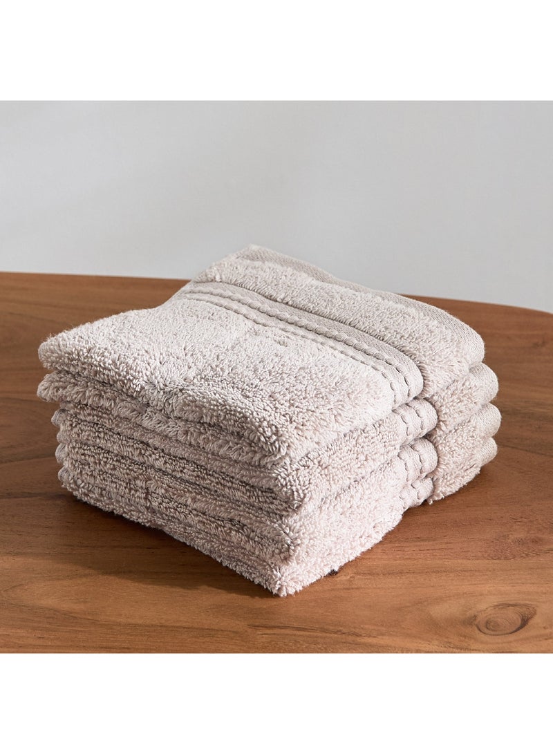 Home Box Cloud Soft Serene Zero Twist 4-Piece Face Towel Set 30 x 30 cm  - Image 1