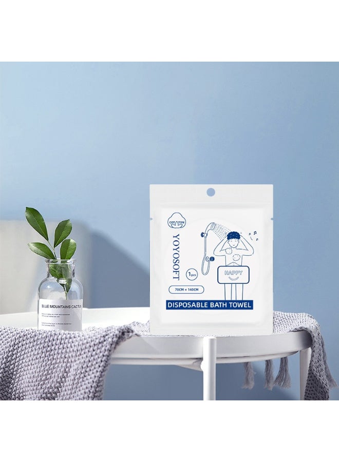YOYOSOFT Disposable Compressed Bath Towel (1 Pack) | 70x140cm Extra-Large, Thicker Cotton Travel Towel | Water-Activated, Hygienic, and Lint-Free | Perfect for Travel, Camping, Hotel, and Salon - Image 2