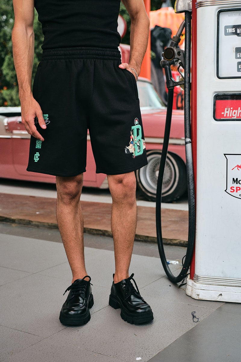 Bonkers Corner Pushin B Lounge Shorts for Men's - Image 5