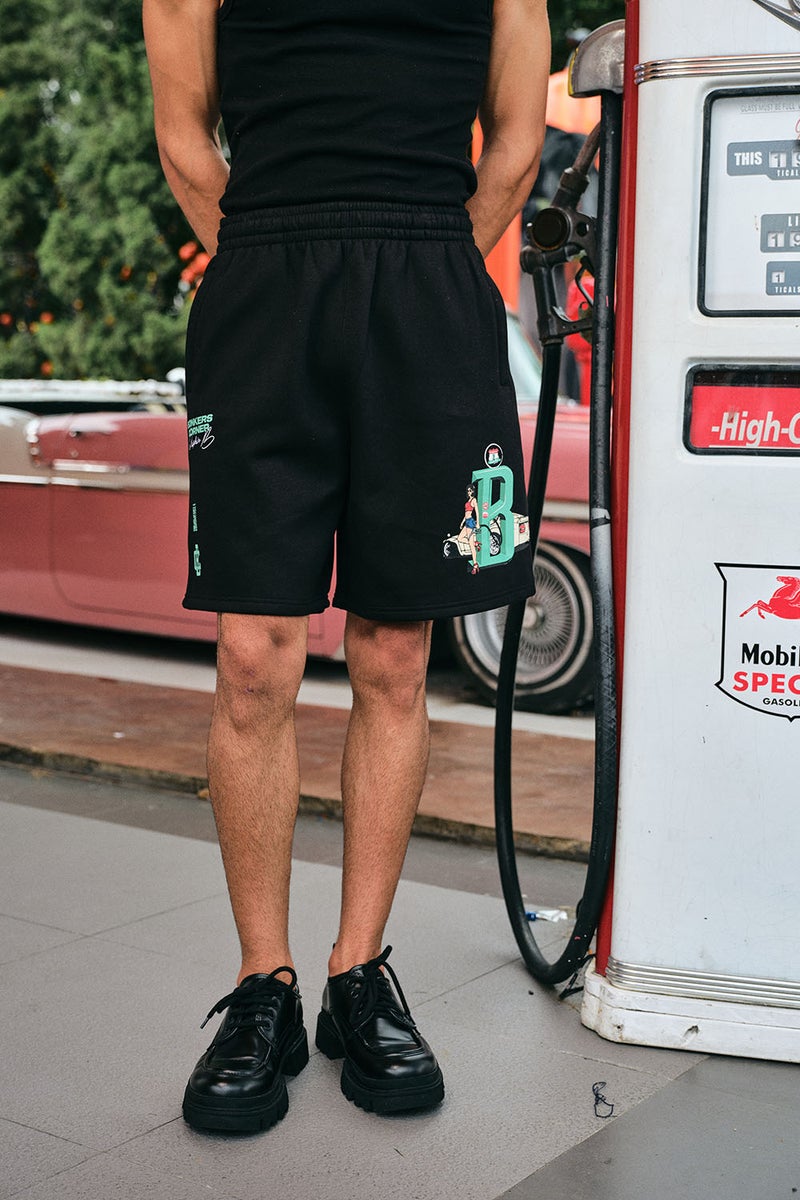 Bonkers Corner Pushin B Lounge Shorts for Men's - Image 3