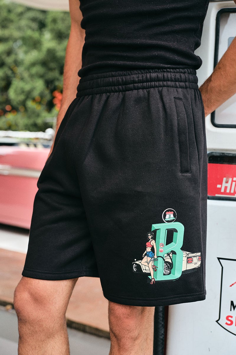 Bonkers Corner Pushin B Lounge Shorts for Men's - Image 2