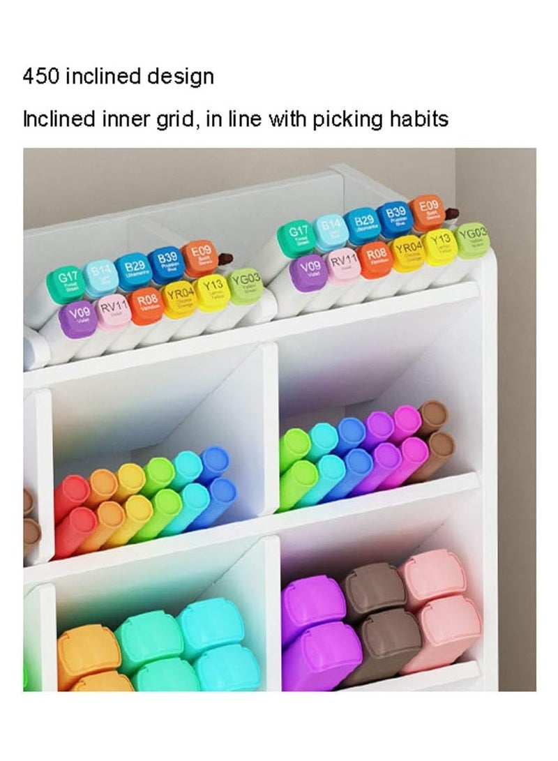 TPGP PVC Pen Holder Box Desk Pen Pot Pen Pencil Holder Desk Organiser,Stationery Storage And Finishing Tray,Desktop Stationary Storage Box,Can Hold A Large Number Pencils/ballpoint Pens - Image 5