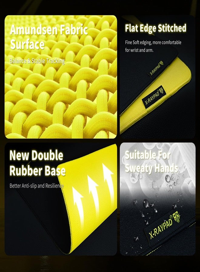 X-Ray X-Raypad X-Raypad Aqua Control Plus Yellowbee & Blackbee AC+ V2 Gaming Mousepad, Consistent X and Y Glide, Designed for Fps Players with Low DPI Requirements - Image 3
