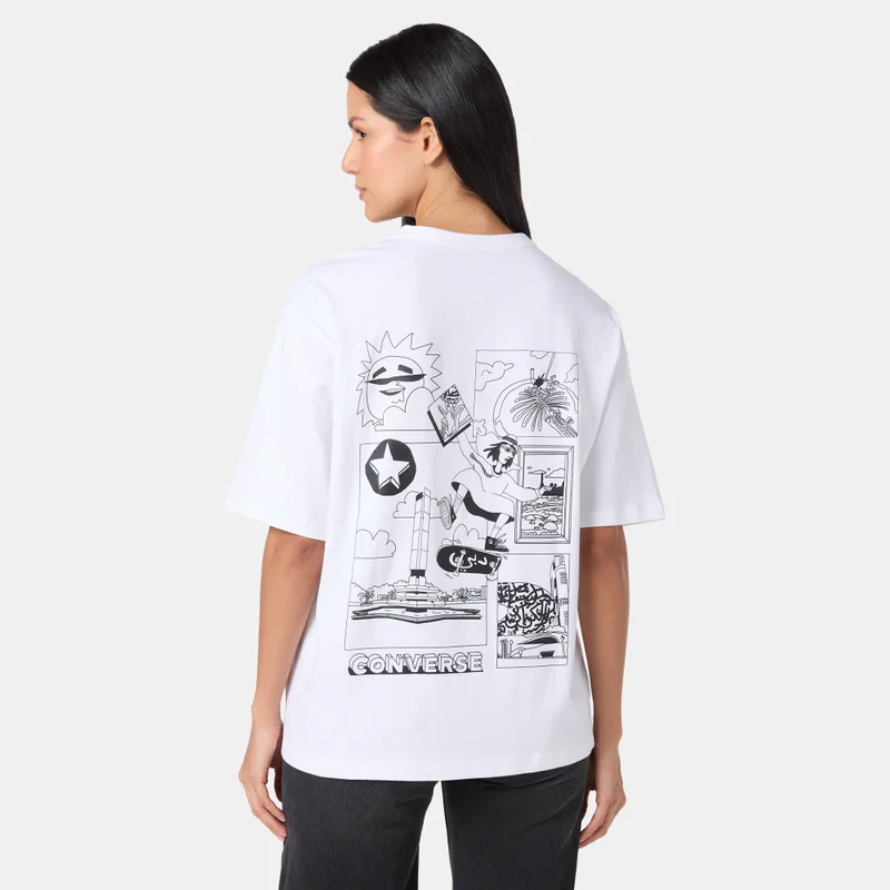 Converse White Skate T-Shirt  | Best Price UAE