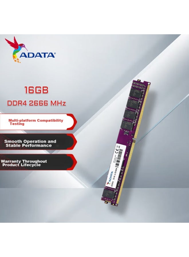 ADATA ذاكرة سطح المكتب Adata 16Gb DDR4 2666، Wanziqianhong - Image 1