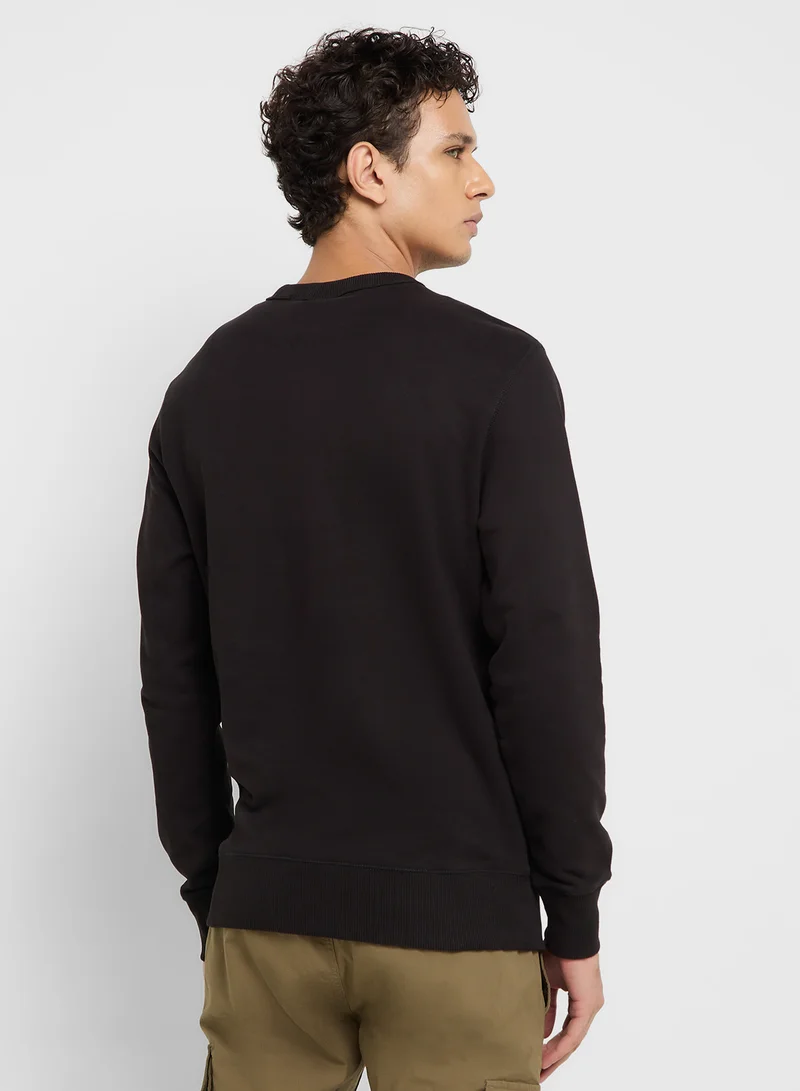كالفن كلاين جينز Logo Long Sleeve Pullover Sweatshirt