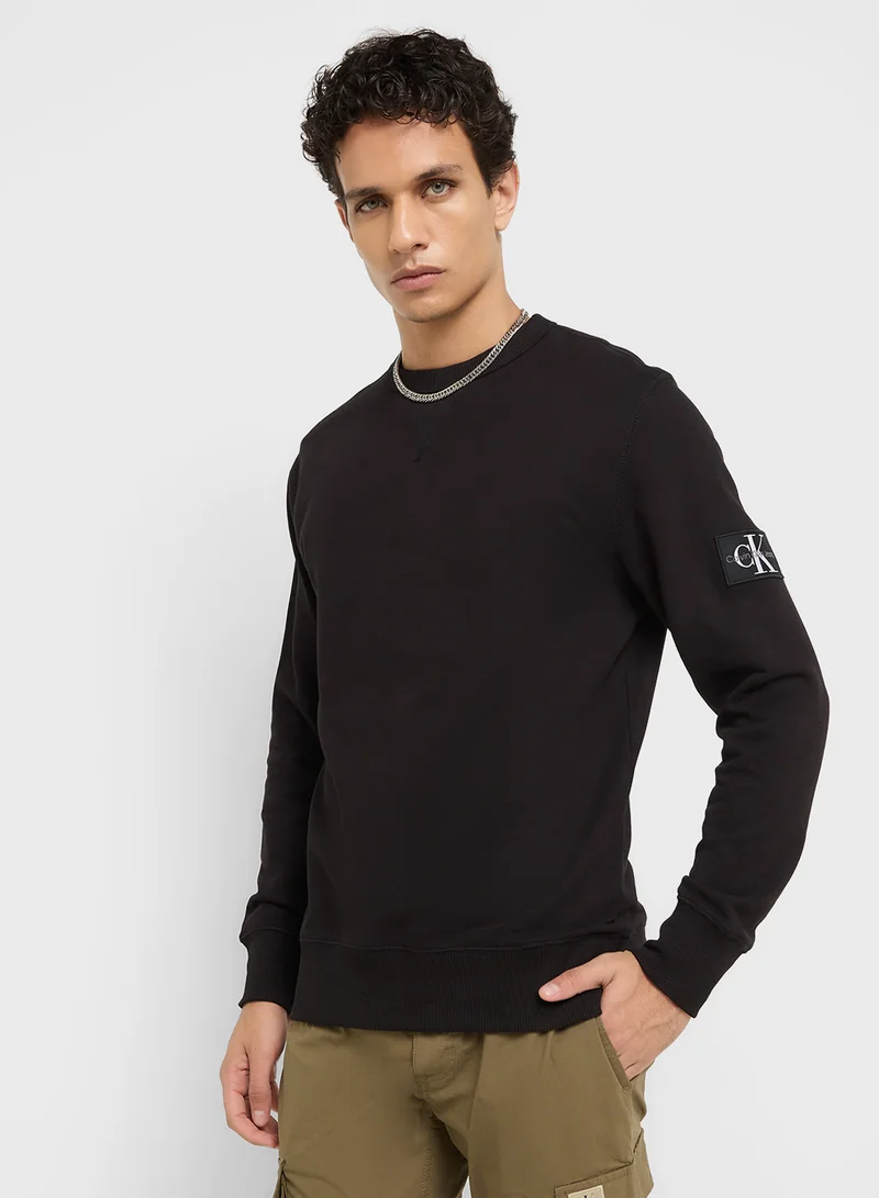 كالفن كلاين جينز Logo Long Sleeve Pullover Sweatshirt