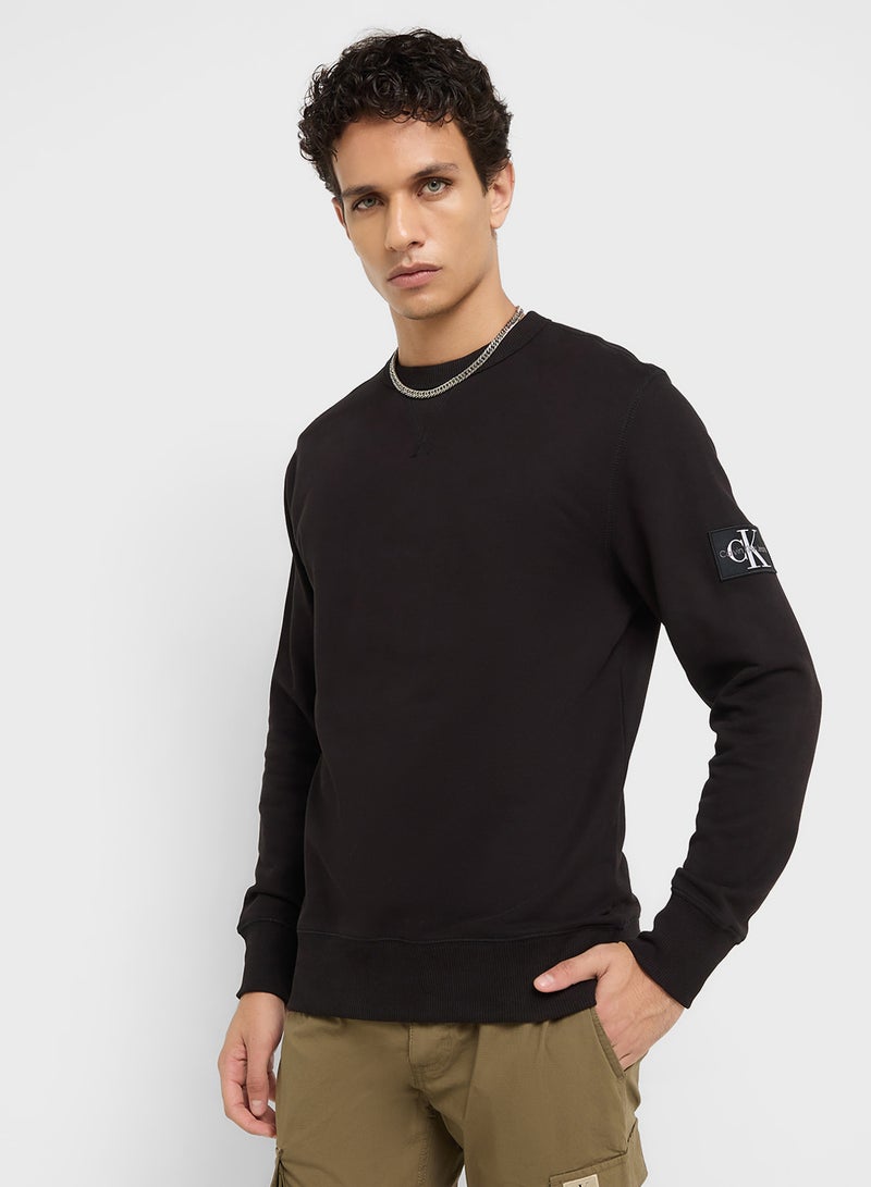 Calvin Klein Jeans Logo Long Sleeve Pullover Sweatshirt  - Image 1