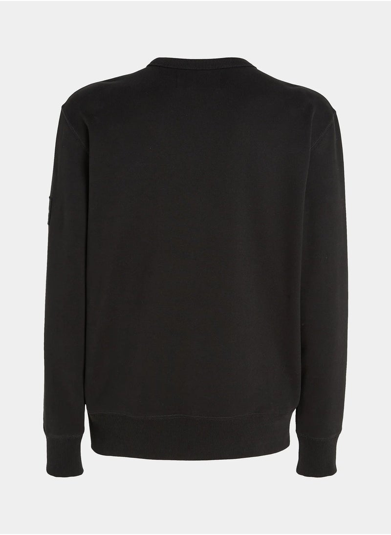 Calvin Klein Jeans Logo Long Sleeve Pullover Sweatshirt  - Image 2