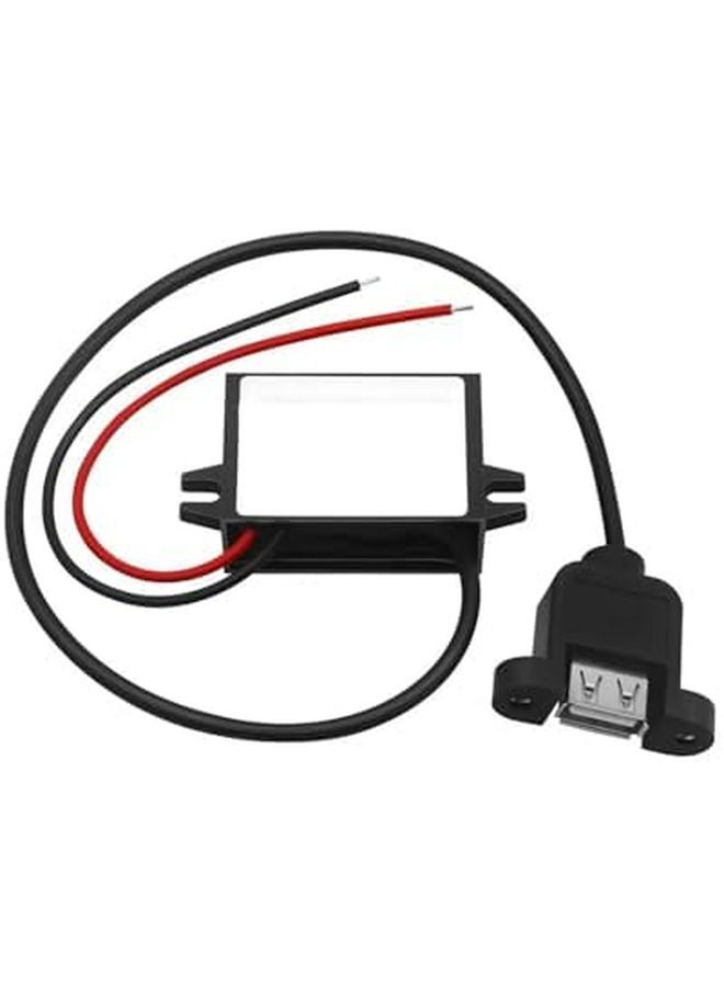 Dual Ear USB 8 85V to 5V 3A Step Down Converter DC Voltage Regulator - Image 2