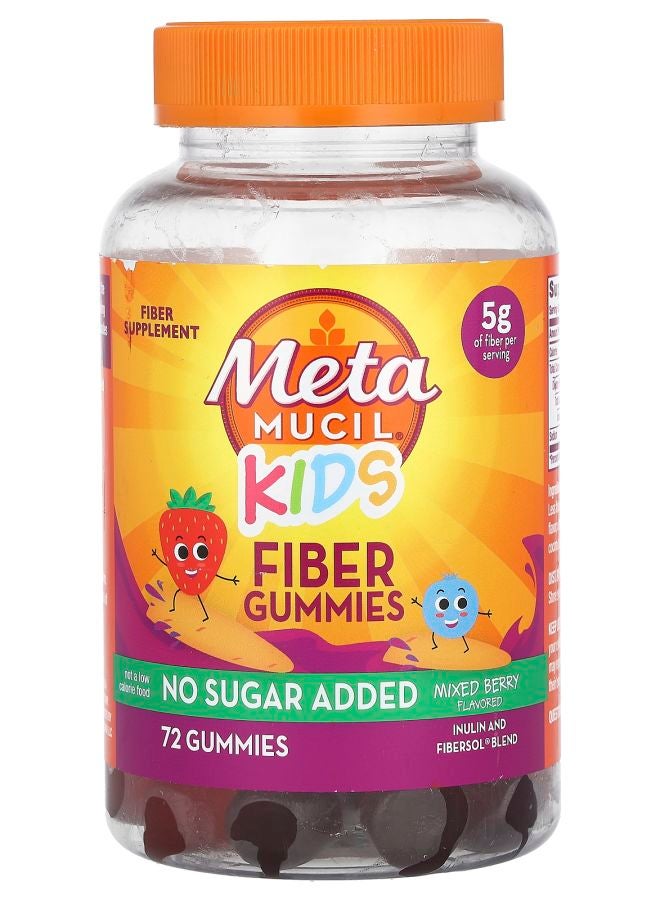 Metamucil Kids Fiber Gummies Mixed Berry 72 Gummies