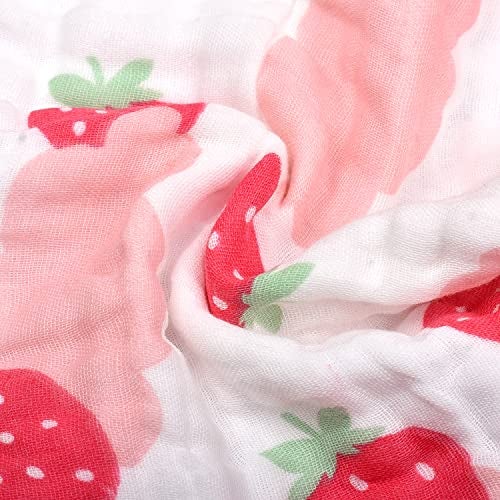 MOM'S HOME Super Soft Organic Cotton Baby Muslin Wash Cloth/Napkin 6 Layer | Hankies for Baby | 25x25 cm | (Pack of 12) - Image 4