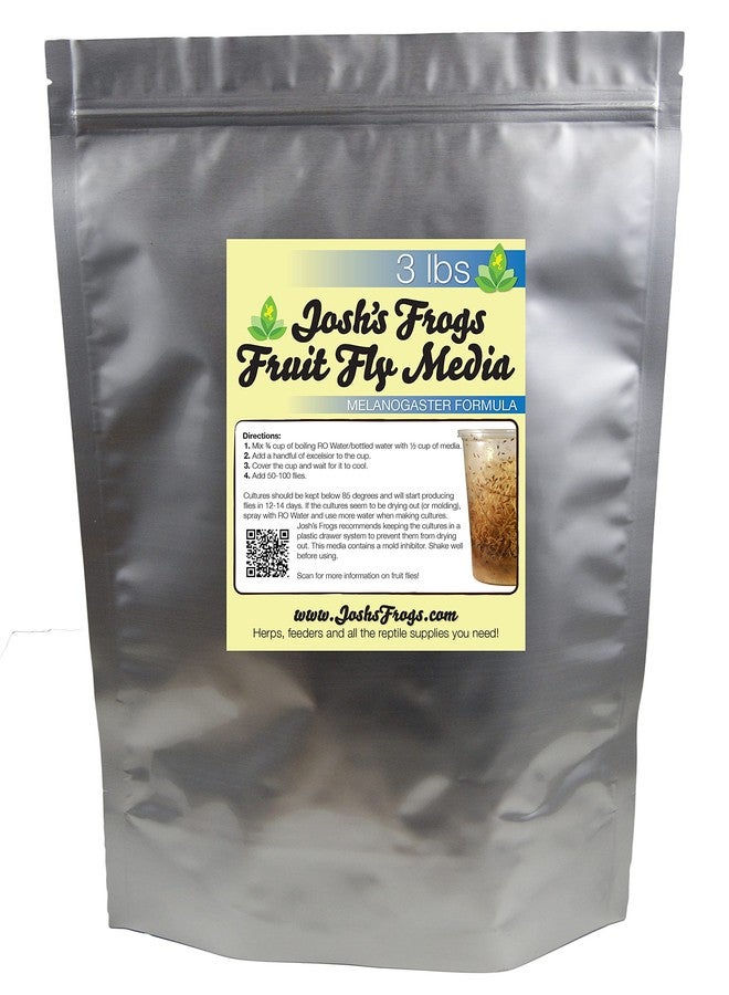 Josh's Frogs The Best MELANOGASTER Fruit Fly Food Media (3 lbs/2.7 Quarts - Makes 20 Fruit Fly Cultures) - Image 1