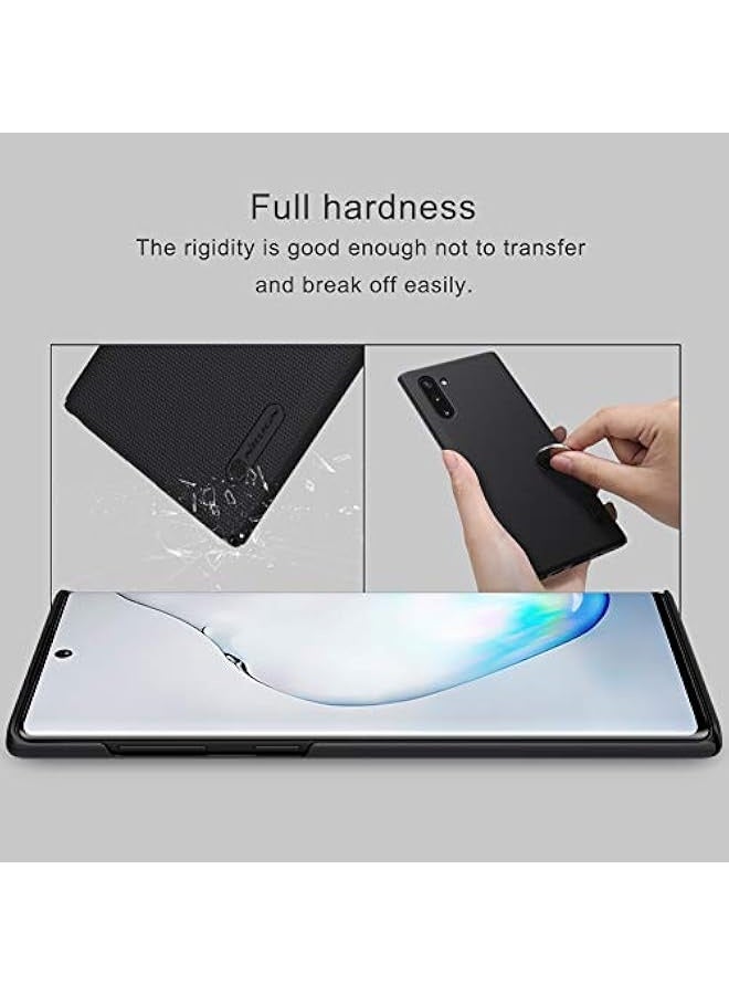 samsung galaxy note 10 nillkin frosted shield hard slim case back cover for samsung galaxy note 10 - black, Note-10-CRY-BLK - Image 2