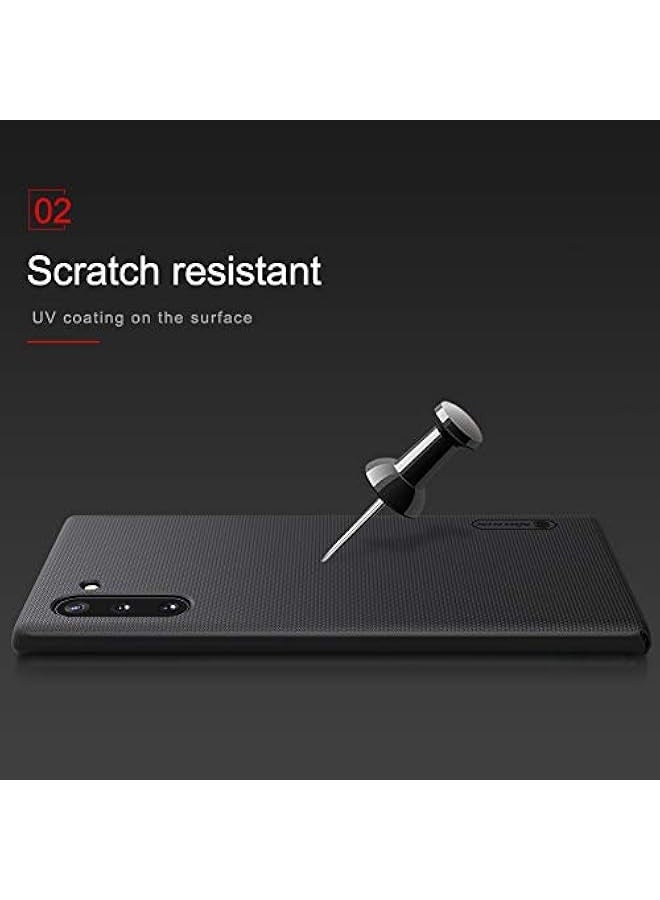 samsung galaxy note 10 nillkin frosted shield hard slim case back cover for samsung galaxy note 10 - black, Note-10-CRY-BLK - Image 5