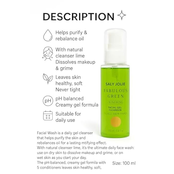 Saly Jolie Fabulous Green face wash - Image 4