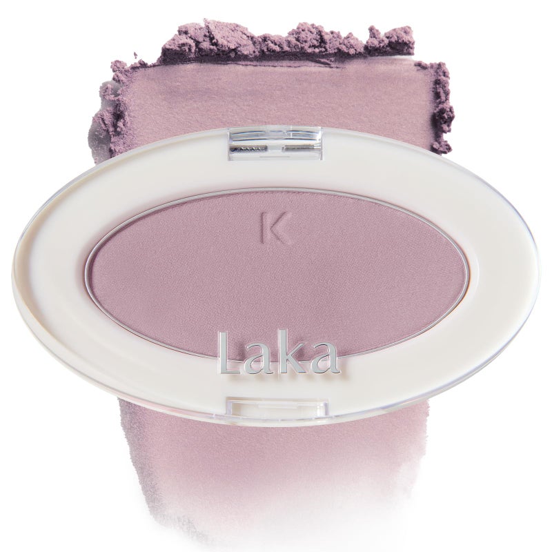 Laka Love Silk Blush, Radiant Powder Blush, Silky, Buildable Color with a Natural Glow, Long Lasting, Moisturizing Formula for a Fresh, Flushed Look, K-Beauty (#708 Poem) - Image 1