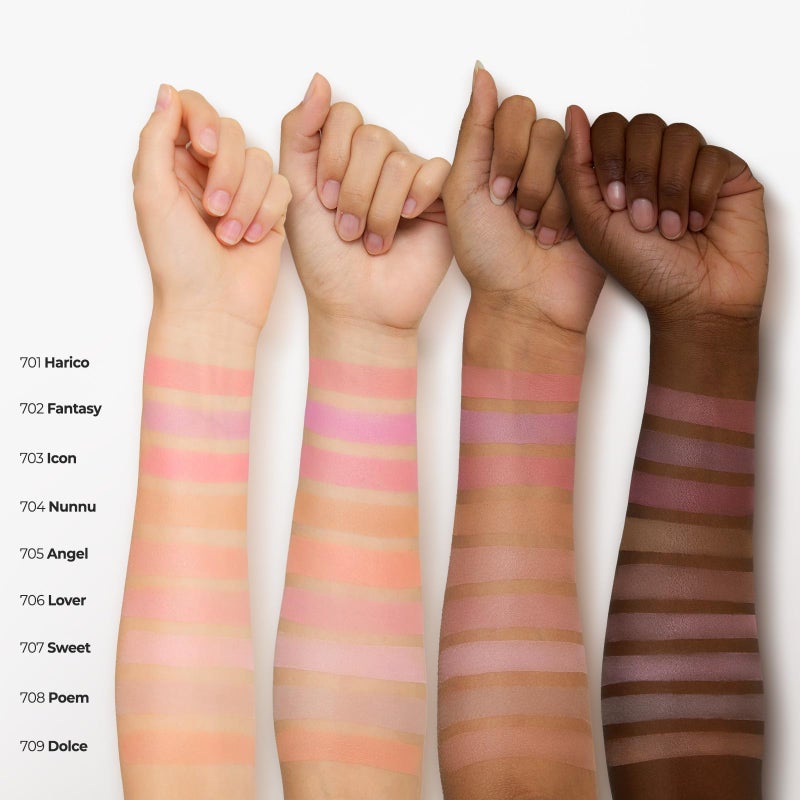 Laka Love Silk Blush, Radiant Powder Blush, Silky, Buildable Color with a Natural Glow, Long Lasting, Moisturizing Formula for a Fresh, Flushed Look, K-Beauty (#708 Poem) - Image 5