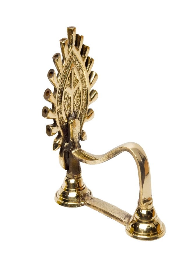 Bhimonee Decor بهيموني ديكور | مصباح نحاسي نقي على شكل صدفة آرتي | ديباك | ديا لأغراض البوجا | 5.5 بوصة | 500 جرام | مصباح نحاسي تقليدي للمنزل والمعبد والاحتفالات الدينية - Image 4