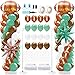 Kasyat 2 Sets Football Balloon Column Stand Kit with 2 Football Foil Balloons 100 Latex Balloons Green and Brown Arch Kit for Floor for First Year Down Birthday Party Themed Decoration - Image 2
