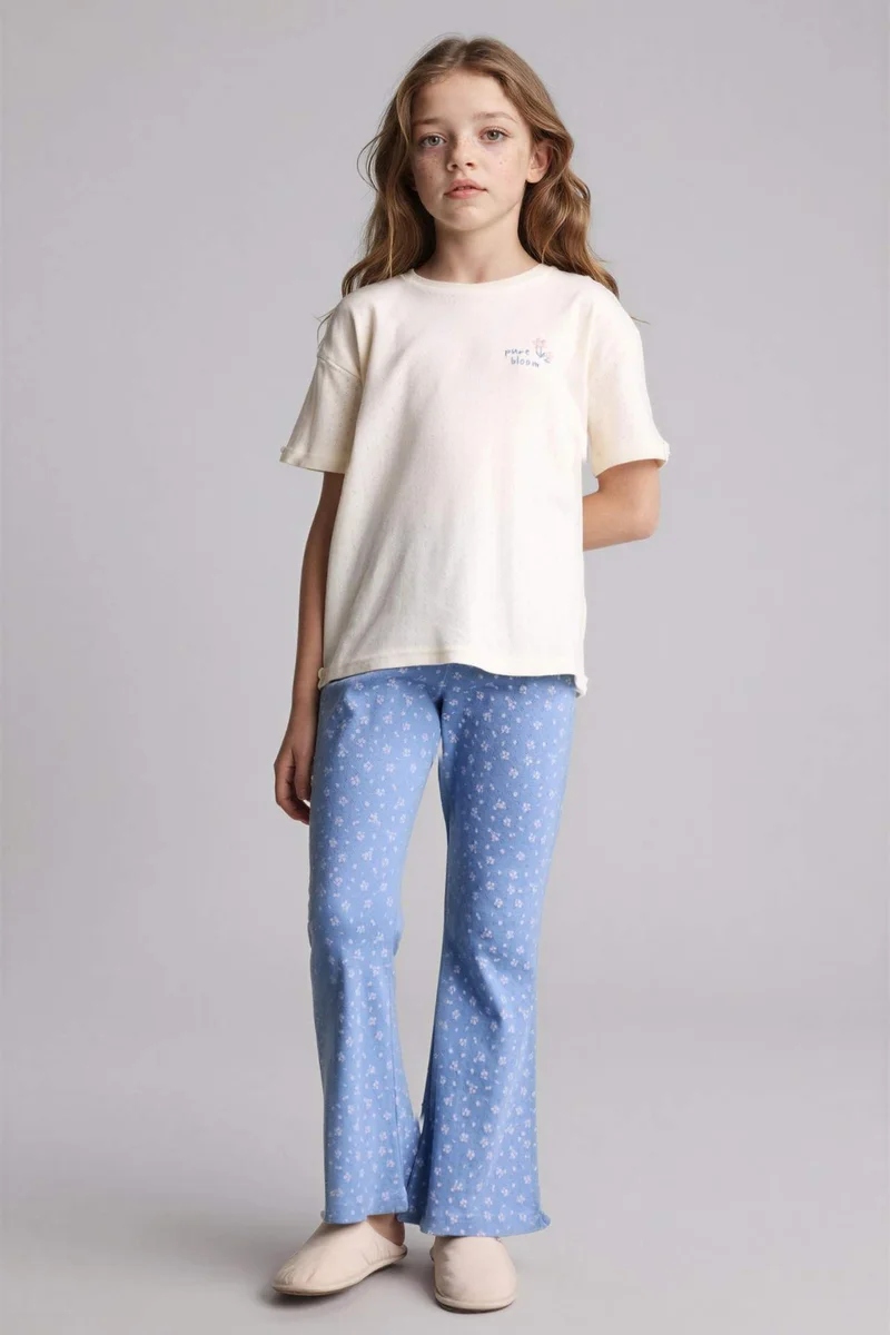 ديفاكتو Girl T-Shirt Bottom 2 Piece Pyjamas Set
