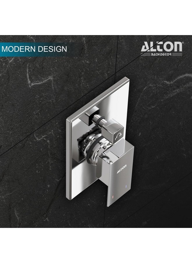 ALTON EDGE, Brass, Concealed Body High Flow Diverter With Exposed Part Kit | Bathroom Shower System | Bathroom Mixer | Chrome Finish - Image 2