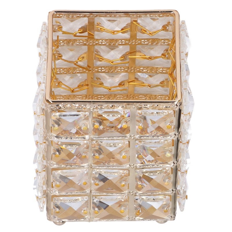 Makeup Brush Holder European Style Make Up Storage Cup for Bathroom Home Bedroom OfficeGold - Image 5