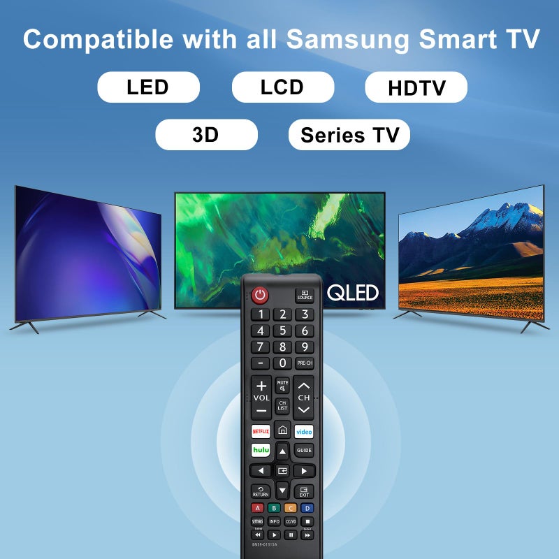 LOUTOC ã€Pack of 2ã€‘ New Universal Remote for All Samsung TV Remote, Replacement Compatible for All Samsung Smart TV, LED, LCD, HDTV, 3D, Series TV - Image 3