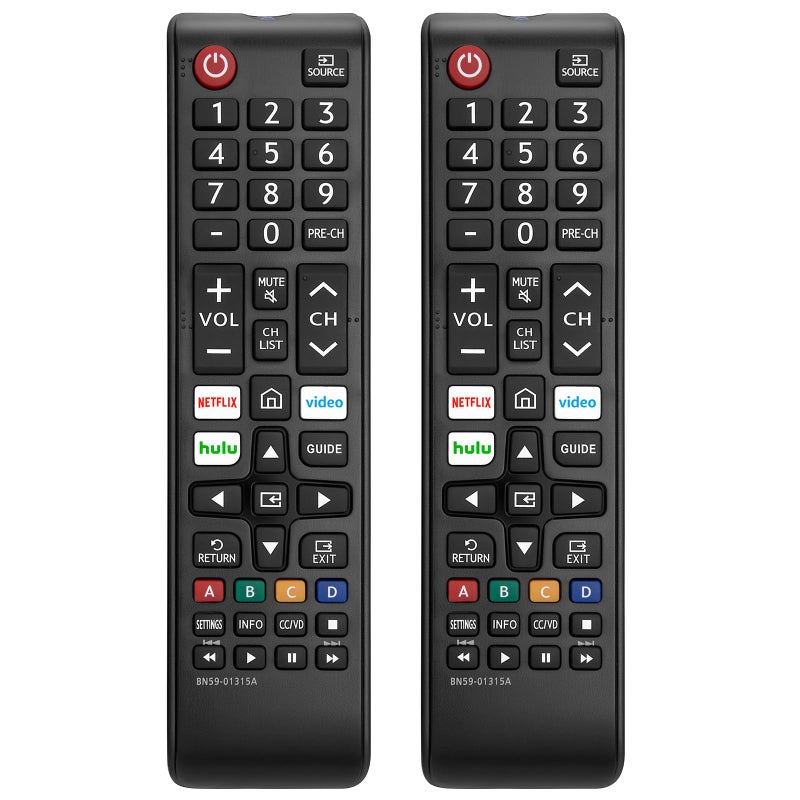 LOUTOC ã€Pack of 2ã€‘ New Universal Remote for All Samsung TV Remote, Replacement Compatible for All Samsung Smart TV, LED, LCD, HDTV, 3D, Series TV - Image 1
