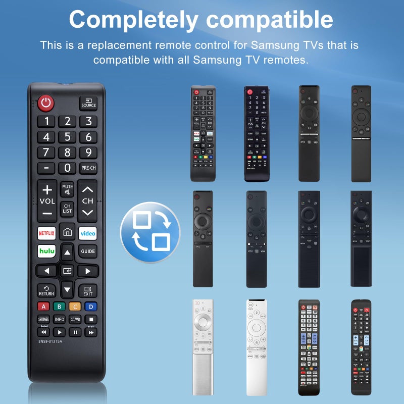 LOUTOC ã€Pack of 2ã€‘ New Universal Remote for All Samsung TV Remote, Replacement Compatible for All Samsung Smart TV, LED, LCD, HDTV, 3D, Series TV - Image 4