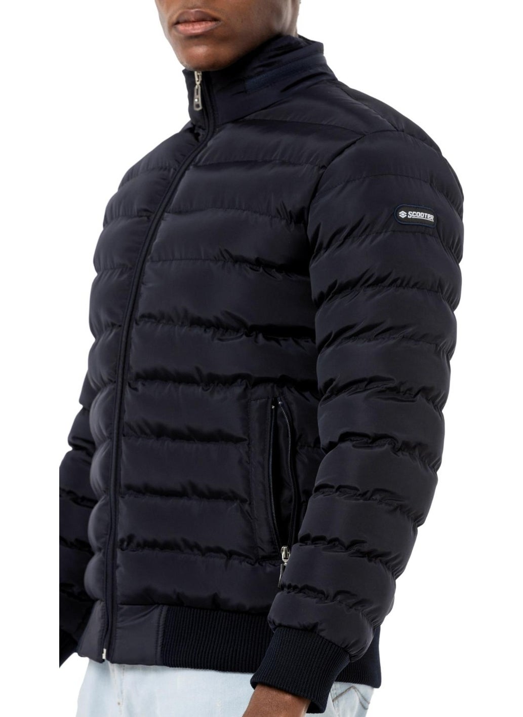 Scooter  Puffer Coat Comfort Navy Blue Men's Coat M1803TL  - Image 3