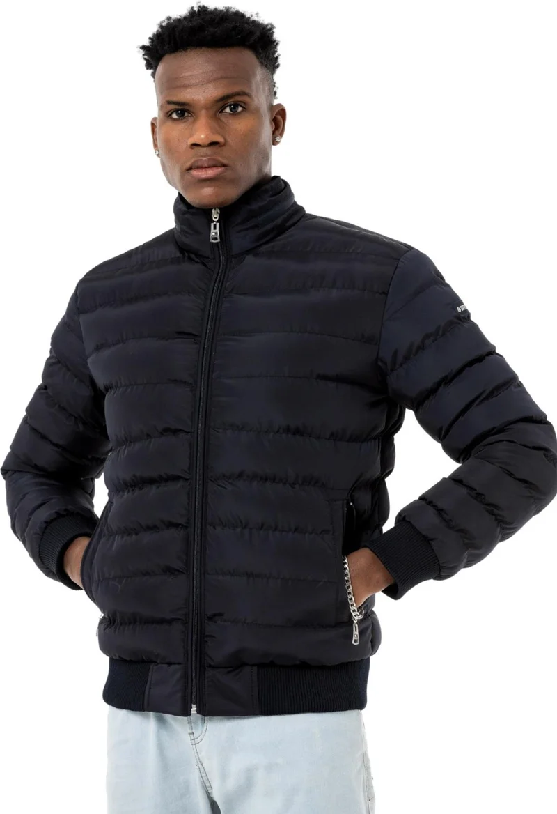 سكوتر Puffer Coat Comfort Navy Blue Men's Coat M1803TL