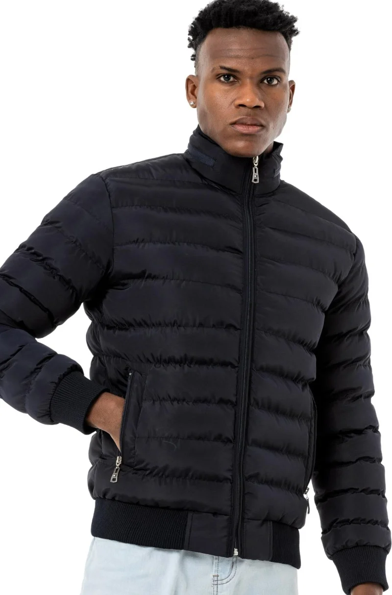 سكوتر Puffer Coat Comfort Navy Blue Men's Coat M1803TL