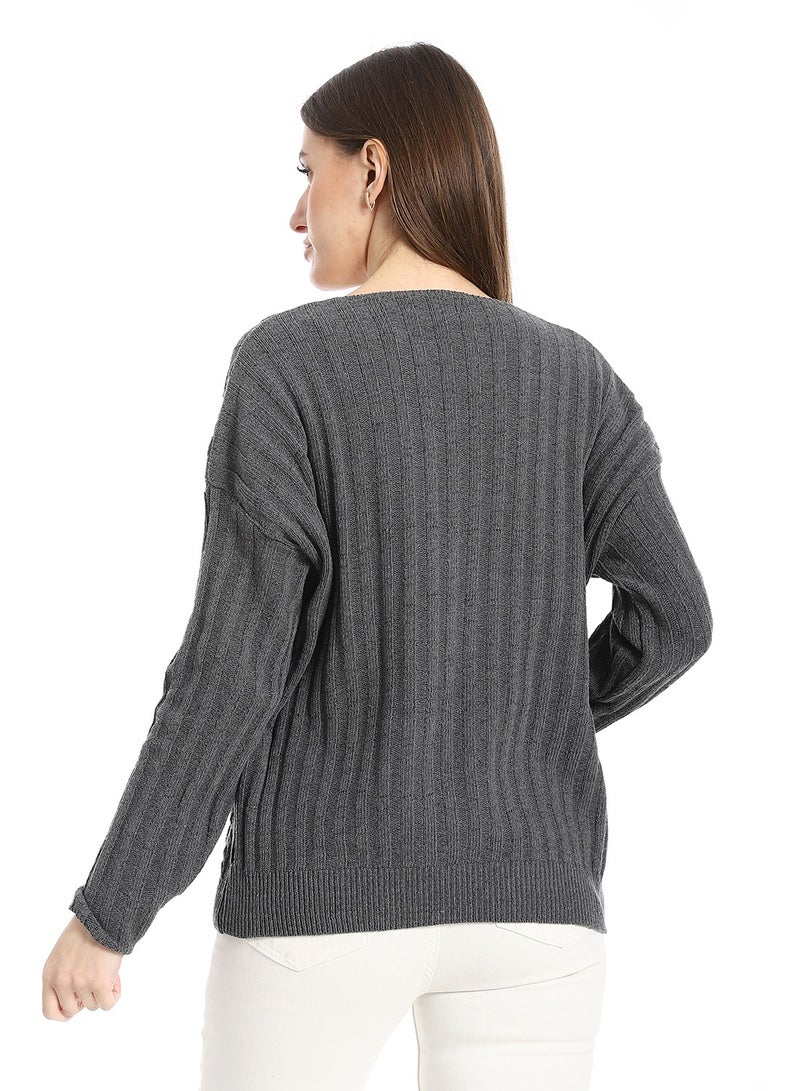 سيزار كارديجان صوف حريمي بزراير من الأمام - Image 4