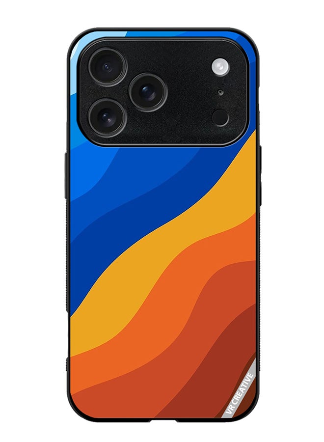 VR CREATIVE Protective Case Cover For Apple iPhone 17 Pro Max Waves Design Multicolour