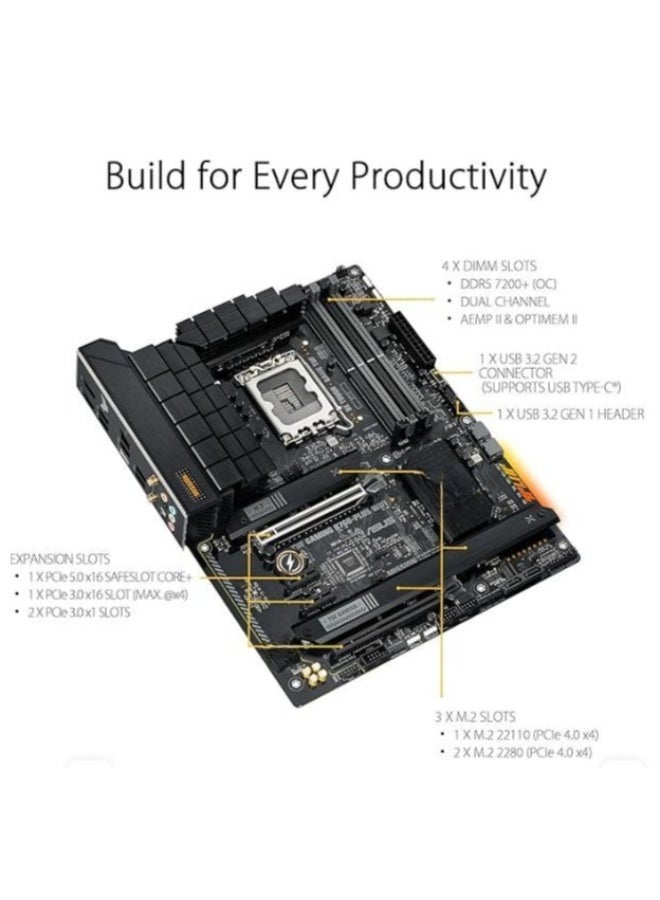 لوحة أم ATX لتجميعات الجيمينج بمقبس LGA 1700 تدعم DDR5 وWiFi وPCIe 5.0 ومنافذ M.2 وUSB Type-C - Image 2
