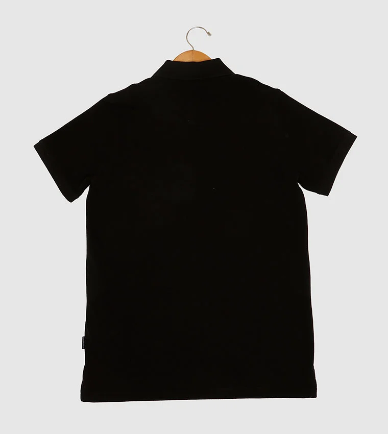 بيفرلي هيلز بولو كلوب Bhpc Kids Black Short Sleeve Polo
