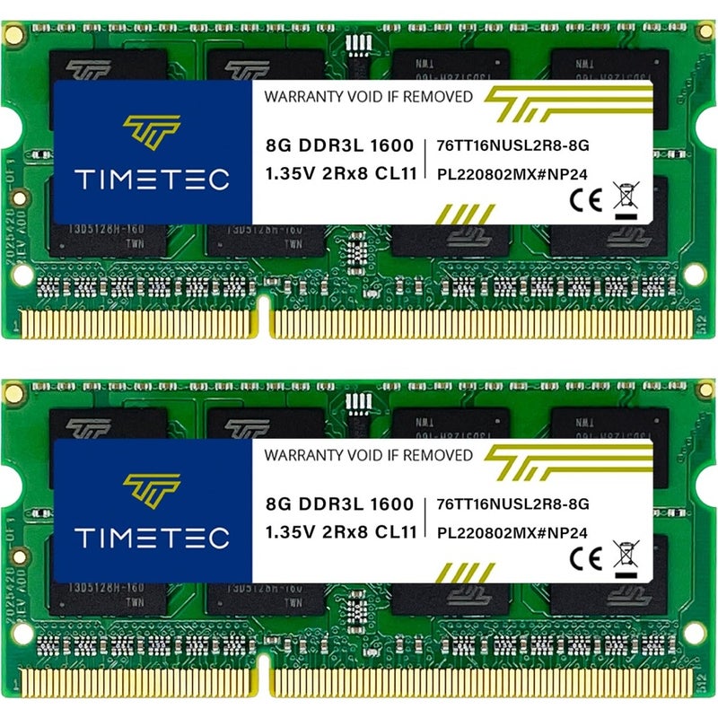 16GB KIT GB DDR3L/ DDR3 1600MHz (DDR3L-1600) PC3L-12800/ PC3-12800 Non-ECC Unbuffered 1.35V/1.5V CL11 2Rx8 204 Pin SODIMM Laptop Notebook PC Computer Memory RAM Module Upgrade - Image 1