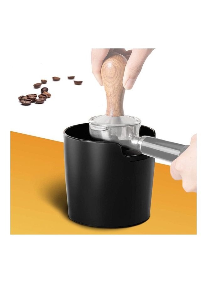 إسكدنيا وعاء تفريغ بقايا آلة القهوة بالطرق نصف أوتوماتيكي أسود 15 x 15 x 13سم - Image 1