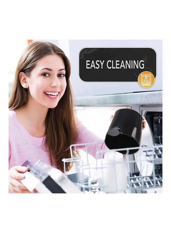 إسكدنيا وعاء تفريغ بقايا آلة القهوة بالطرق نصف أوتوماتيكي أسود 15 x 15 x 13سم - Image 5