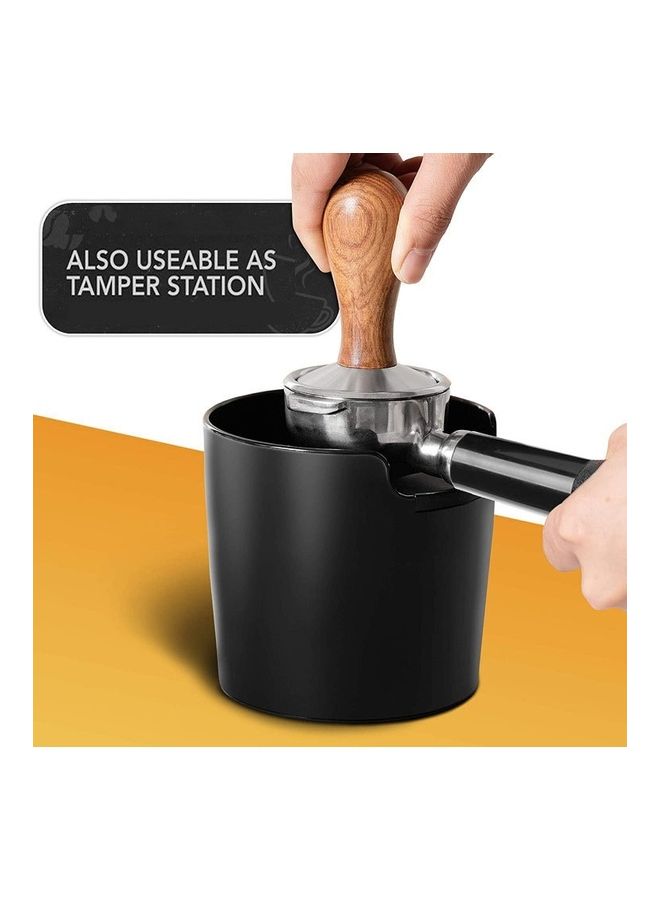 إسكدنيا وعاء تفريغ بقايا آلة القهوة بالطرق نصف أوتوماتيكي أسود 15 x 15 x 13سم - Image 2