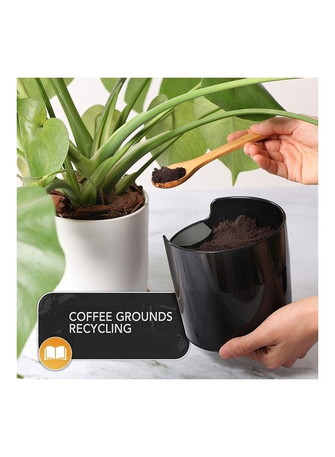 إسكدنيا وعاء تفريغ بقايا آلة القهوة بالطرق نصف أوتوماتيكي أسود 15 x 15 x 13سم - Image 4