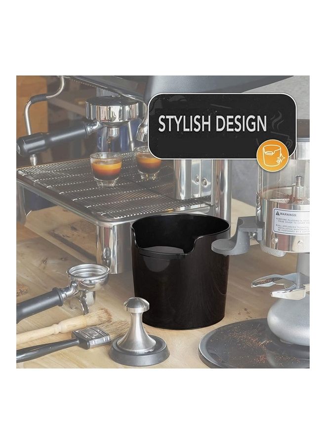 إسكدنيا وعاء تفريغ بقايا آلة القهوة بالطرق نصف أوتوماتيكي أسود 15 x 15 x 13سم - Image 3