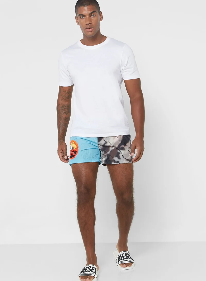 DIESEL Logo Printed Shorts
